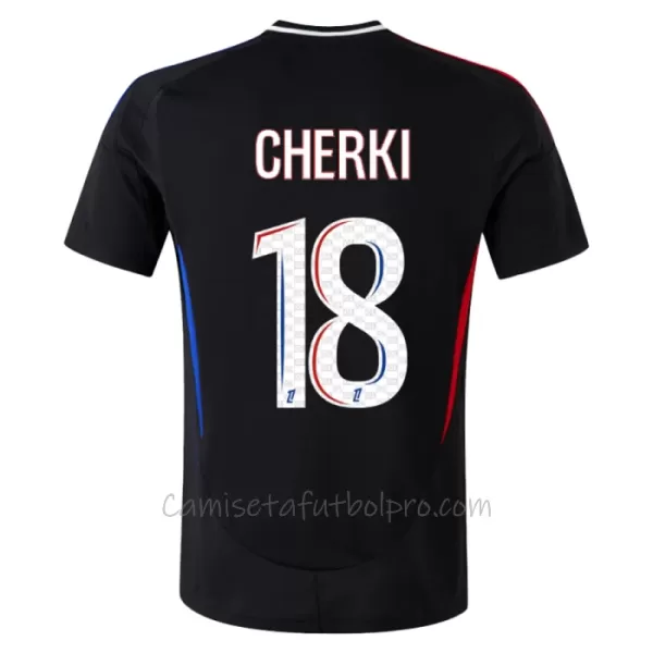 Camiseta Olympique Lyonnais Rayan Cherki 18 Hombre 2ª Equipación 24/25