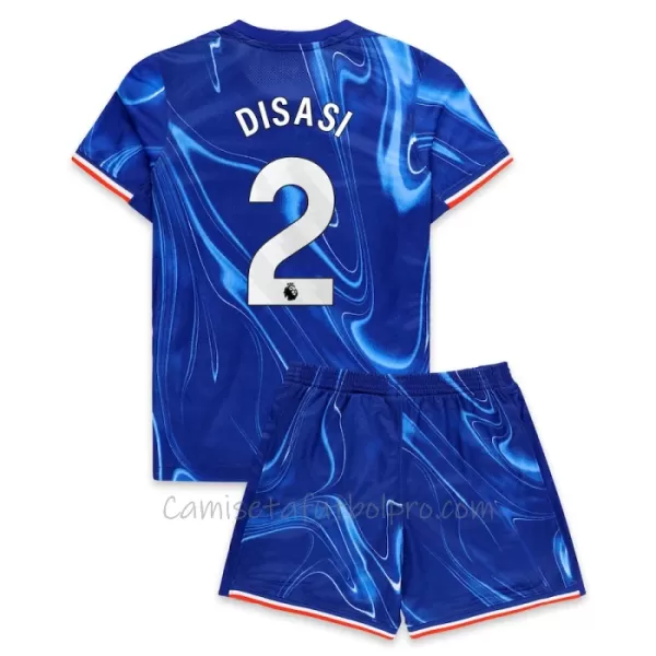 Camiseta Chelsea Disasi 2 Niños 1ª Equipación 24/25