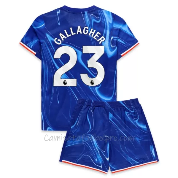 Camiseta Chelsea Gallagher 23 Niños 1ª Equipación 24/25