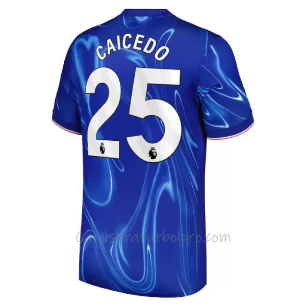 Camiseta Chelsea Moisés Caicedo 25 Hombre 1ª Equipación 24/25