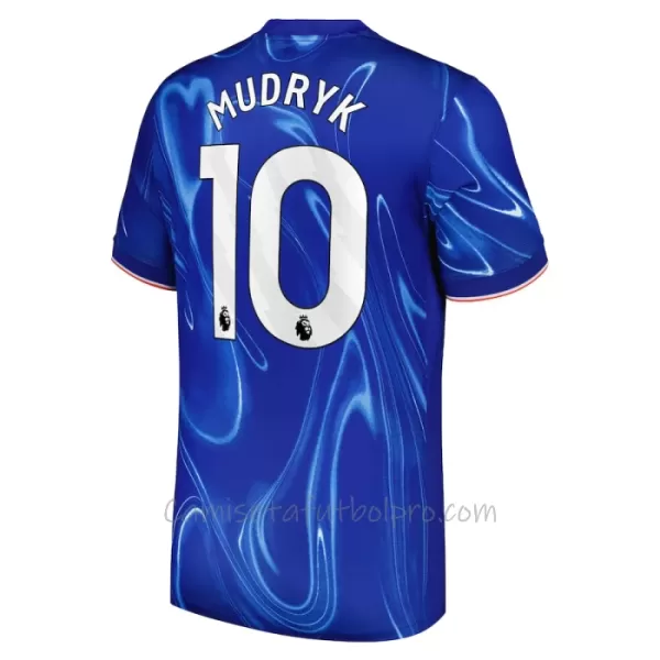 Camiseta Chelsea Mykhaylo Mudryk 10 Hombre 1ª Equipación 24/25