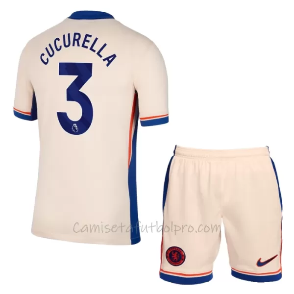 Camiseta Chelsea Marc Cucurella 3 Niños 2ª Equipación 24/25