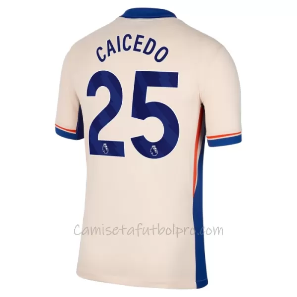 Camiseta Chelsea Moisés Caicedo 25 Hombre 2ª Equipación 24/25