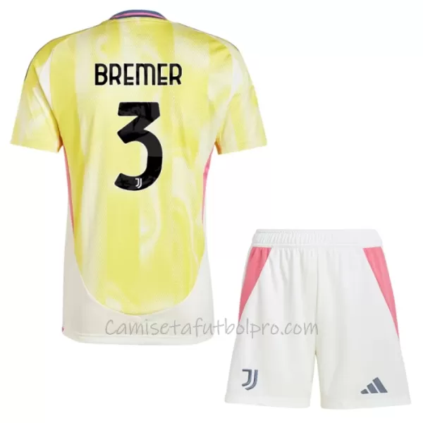 Camiseta Juventus Bremer 3 Niños 2ª Equipación 24/25