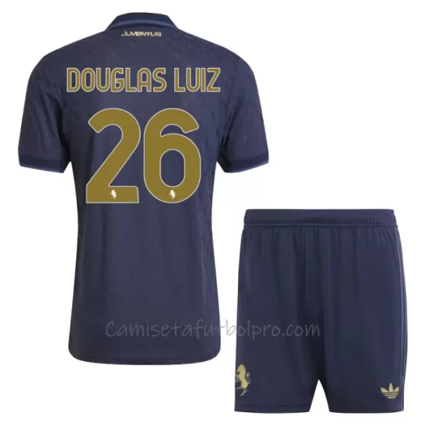 Camiseta Juventus Douglas Luiz 26 Niños 3ª Equipación 24/25