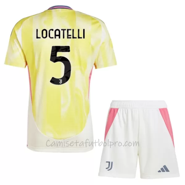 Camiseta Juventus Locatelli 5 Niños 2ª Equipación 24/25