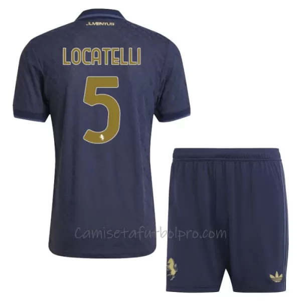 Camiseta Juventus Locatelli 5 Niños 3ª Equipación 24/25