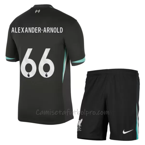 Camiseta Liverpool Alexander-Arnold 66 Niños 2ª Equipación 24/25