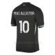 Camiseta Liverpool Alexis Mac Allister 10 Hombre 2ª Equipación 24/25