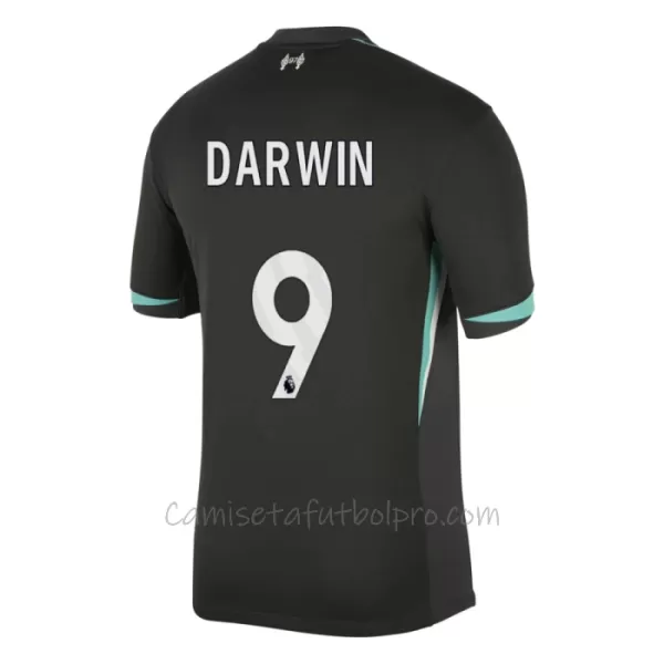 Camiseta Liverpool Darwin Núñez 9 Hombre 2ª Equipación 24/25