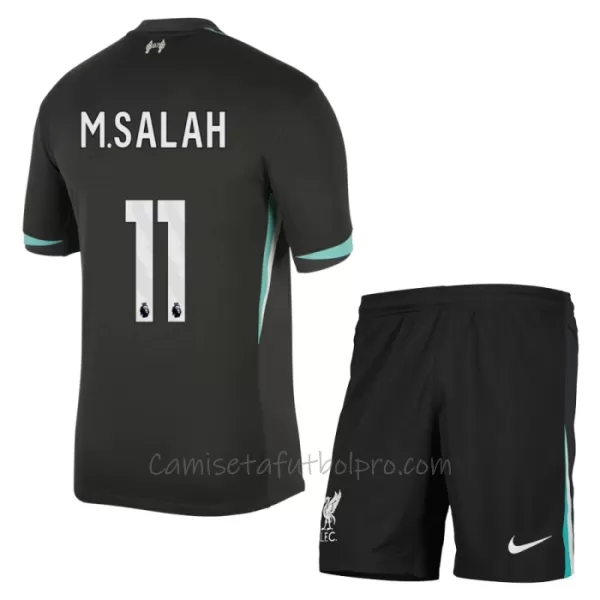 Camiseta Liverpool Mohamed Salah 11 Niños 2ª Equipación 24/25