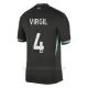 Camiseta Liverpool Virgil van Dijk 4 Niños 2ª Equipación 24/25