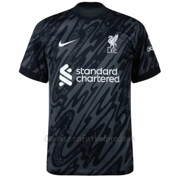 Camiseta Portero Liverpool Alisson Becker 1 Hombre 24/25 Negro