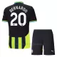 Camiseta Manchester City Bernardo Silva 20 Niños 2ª Equipación 24/25