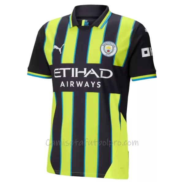 Camiseta Manchester City Erling Haaland 9 Niños 2ª Equipación 24/25