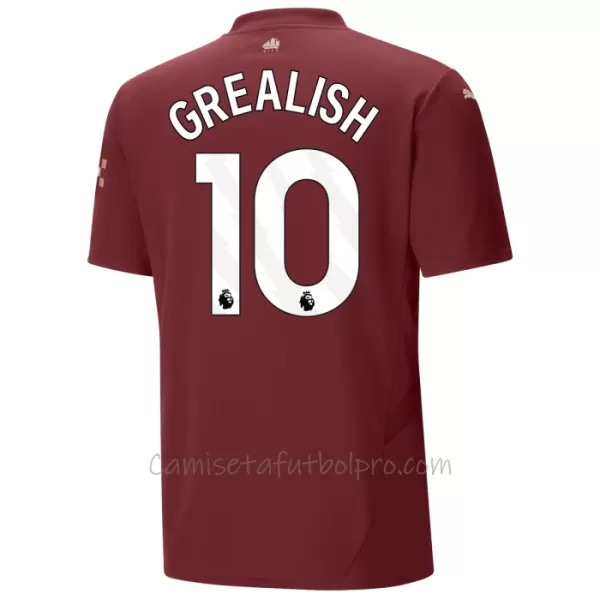 Camiseta Manchester City Jack Grealish 10 Hombre 3ª Equipación 24/25