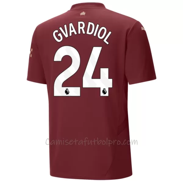 Camiseta Manchester City Josko Gvardiol 24 Hombre 3ª Equipación 24/25