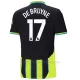 Camiseta Manchester City Kevin De Bruyne 17 Hombre 2ª Equipación 24/25