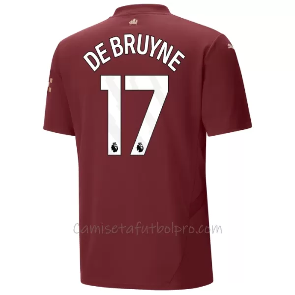 Camiseta Manchester City Kevin De Bruyne 17 Hombre 3ª Equipación 24/25