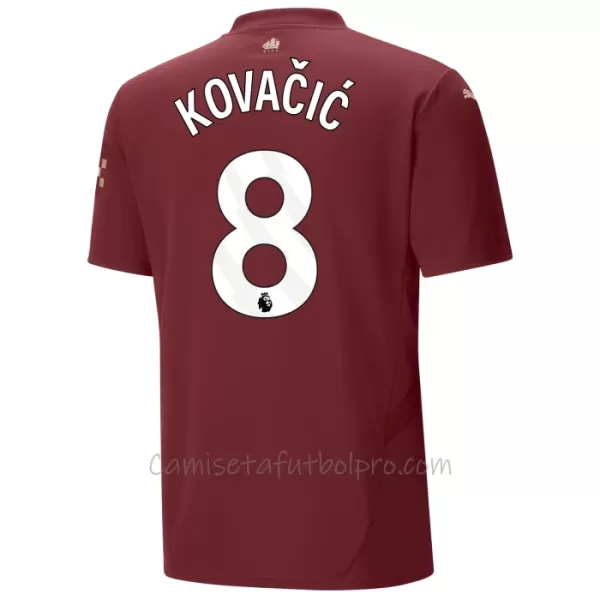 Camiseta Manchester City Mateo Kovacic 8 Hombre 3ª Equipación 24/25