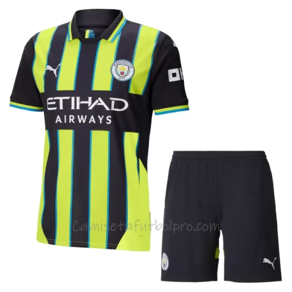 Camiseta Manchester City Niños 2ª Equipación 24/25