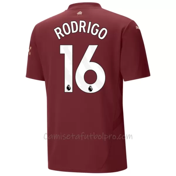 Camiseta Manchester City Rodrigo Hernández 16 Hombre 3ª Equipación 24/25