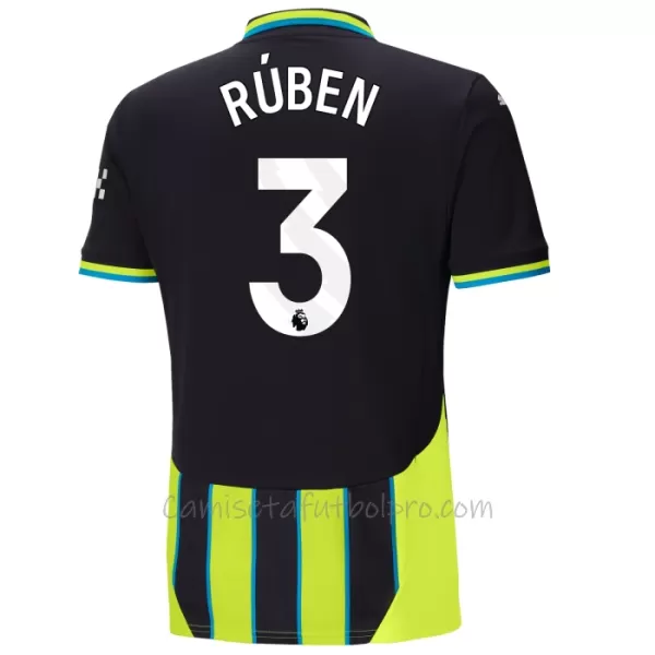 Camiseta Manchester City Rúben Dias 3 Hombre 2ª Equipación 24/25