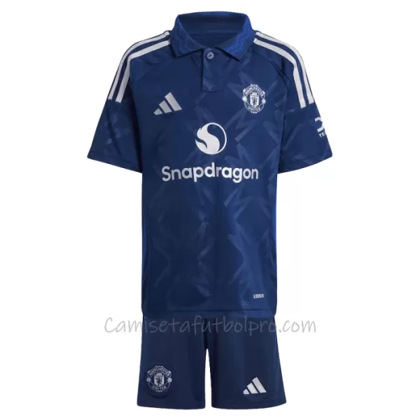 Camiseta Manchester United Bruno Fernandes 8 Niños 2ª Equipación 24/25