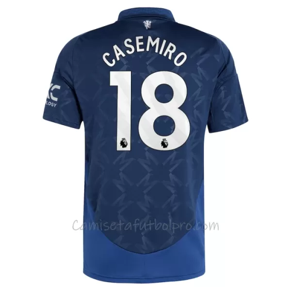 Camiseta Manchester United Casemiro 18 Hombre 2ª Equipación 24/25