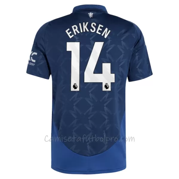 Camiseta Manchester United Eriksen 14 Hombre 2ª Equipación 24/25