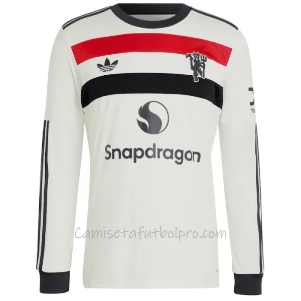 Camiseta Manchester United Hombre 3ª Equipación 24/25 Manga Larga