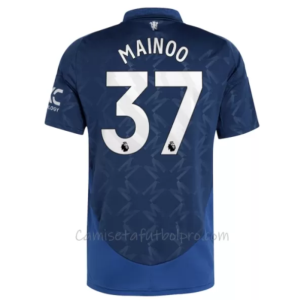 Camiseta Manchester United Kobbie Mainoo 37 Hombre 2ª Equipación 24/25