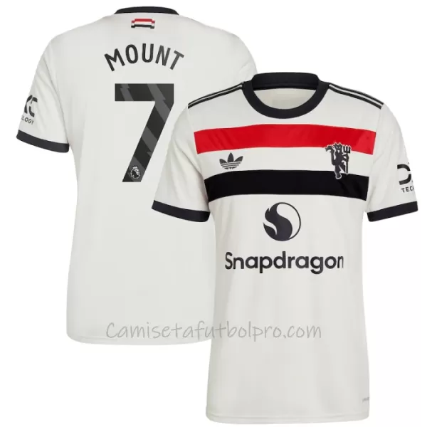 Camiseta Manchester United Mason Mount 7 Hombre 3ª Equipación 24/25