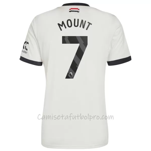 Camiseta Manchester United Mason Mount 7 Hombre 3ª Equipación 24/25