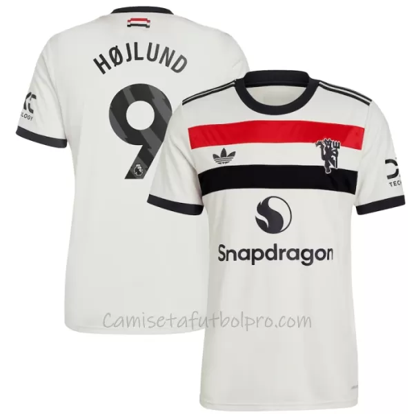 Camiseta Manchester United Rasmus Højlund 9 Hombre 3ª Equipación 24/25