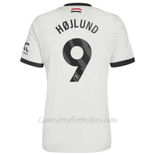 Camiseta Manchester United Rasmus Højlund 9 Hombre 3ª Equipación 24/25