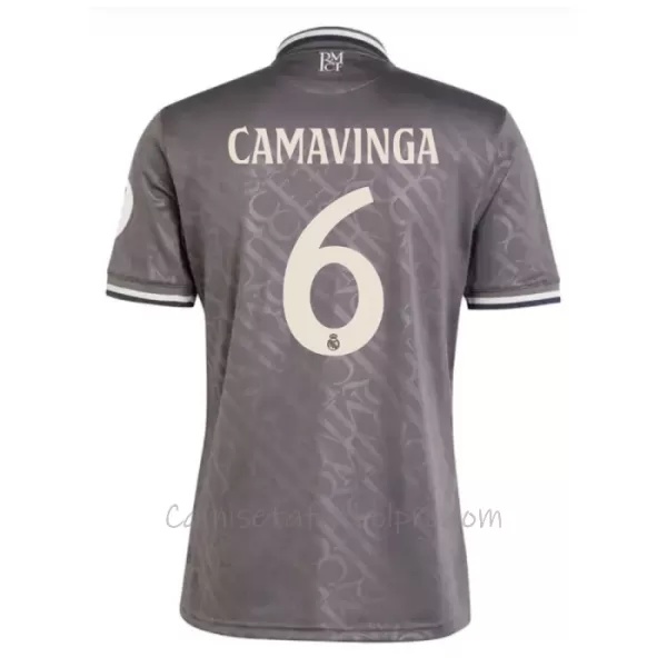 Camiseta Real Madrid Eduardo Camavinga 6 Hombre 3ª Equipación 24/25