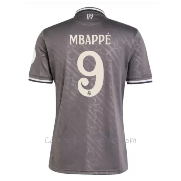 Camiseta Real Madrid Kylian Mbappé 9 Hombre 3ª Equipación 24/25