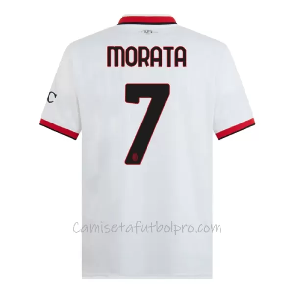 Camiseta AC Milan Alvaro Morata 7 Hombre 2ª Equipación 24/25