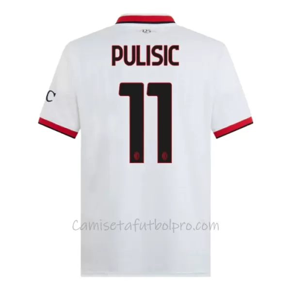 Camiseta AC Milan Christian Pulišić 11 Hombre 2ª Equipación 24/25