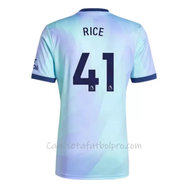 Camiseta Arsenal Declan Rice 41 Niños 3ª Equipación 24/25