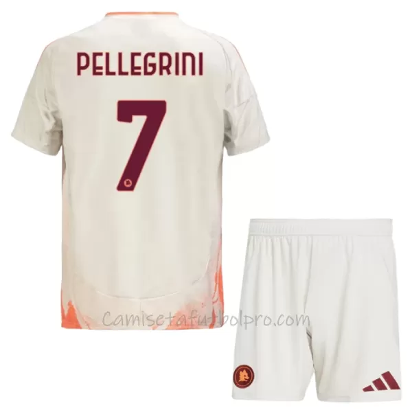 Camiseta AS Roma Pellegrini 7 Niños 2ª Equipación 24/25