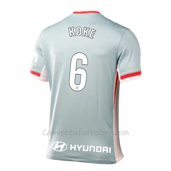 Camiseta Atlético Madrid Koke 6 Hombre 2ª Equipación 24/25