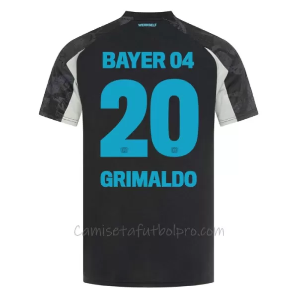 Camiseta Bayer 04 Leverkusen Alejandro Grimaldo 20 Hombre 3ª Equipación 24/25