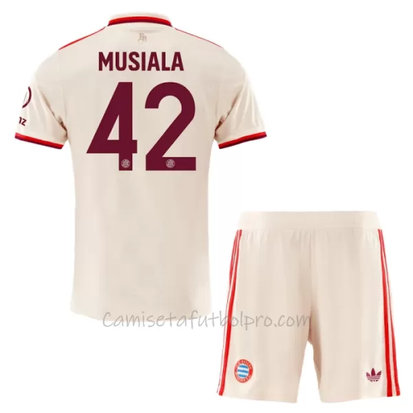 Camiseta FC Bayern Múnich Jamal Musiala 42 Niños 3ª Equipación 24/25