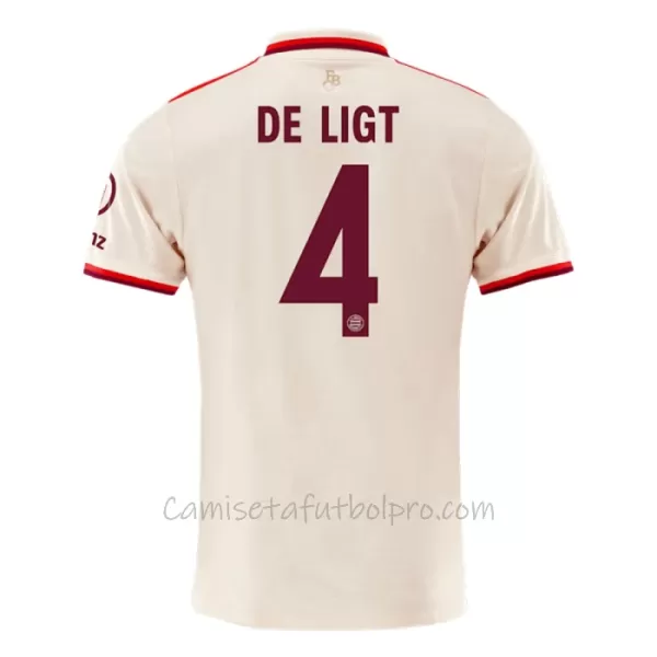 Camiseta FC Bayern Múnich Matthijs de Ligt 4 Hombre 3ª Equipación 24/25