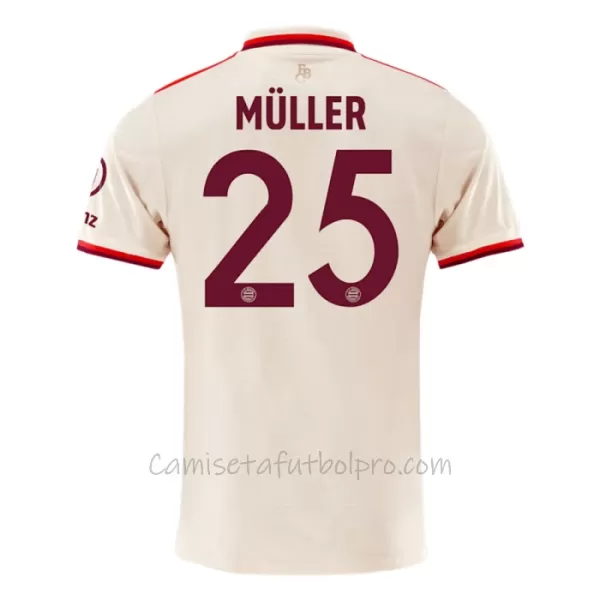 Camiseta FC Bayern Múnich Thomas Müller 25 Hombre 3ª Equipación 24/25