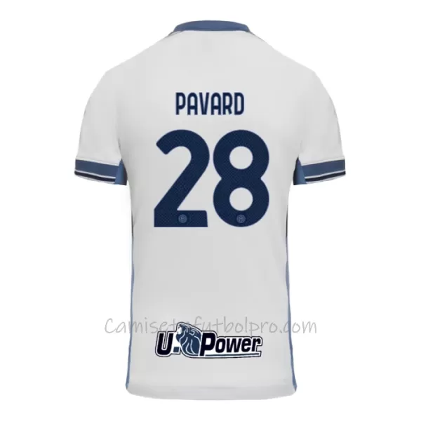 Camiseta Inter de Milán Benjamin Pavard 28 Hombre 2ª Equipación 24/25