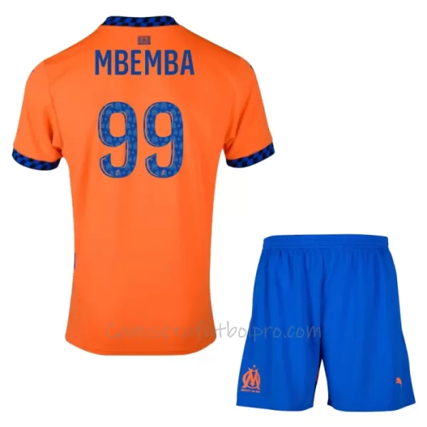 Camiseta Olympique de Marseille Mbemba 99 Niños 3ª Equipación 24/25