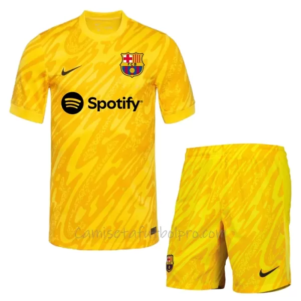 Camiseta Portero FC Barcelona Niños 2ª Equipación 24/25